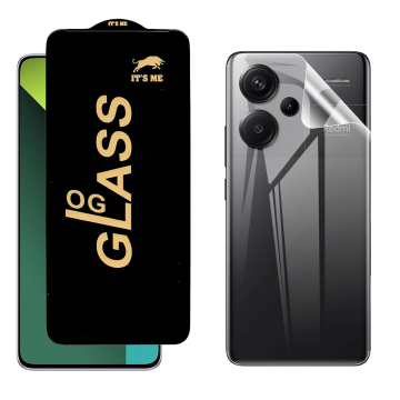 Redmi Note 13 Pro Protection Pack: OG Glass + Clear Back Jelly Film - Image 2