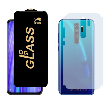 Redmi Note 8 Pro Combo: OG Glass Screen Protector + Carbon Back Skin - Image 2