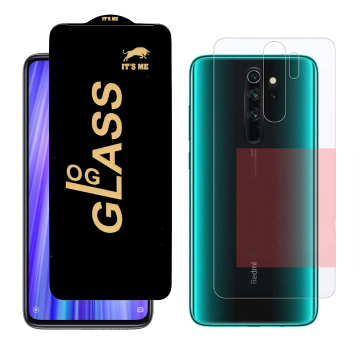 Redmi Note 8 Pro Protection Pack: OG Glass + Clear Back Jelly Film - Image 2