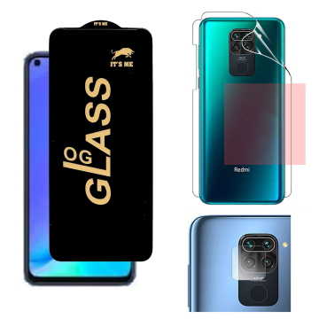 Redmi Note 9 360¬∞ Clear Kit: OG Glass + Back Jelly Camera Guard - Image 2