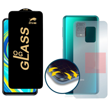 Redmi Note 9s Combo: OG Glass Screen Protector + Carbon Back Skin - Image 2