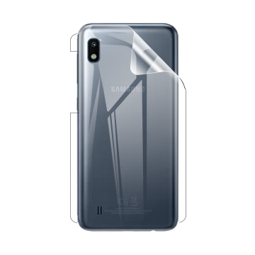 Samsung A10 Back Clear Jelly Protector - Soft Hydrogel Film - Image 2