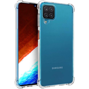 Samsung A12 Transparent Extra Bumper Anti Shock Soft Crystal Clear Case - Image 2