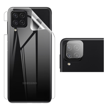 Samsung A22 4G Clear Back Kit: Jelly Film + Camera Lens Protector - Image 2