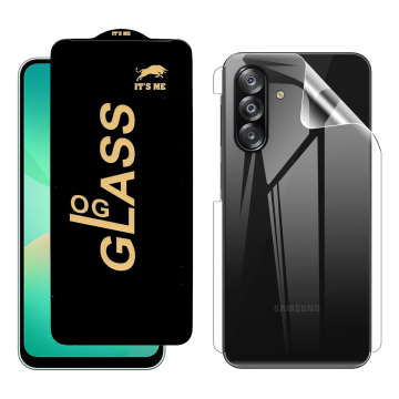 Samsung A26 Protection Pack: OG Glass + Clear Back Jelly Film - Image 2