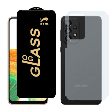 Samsung A33 5G Combo: OG Glass Screen Protector + Carbon Back Skin - Image 2