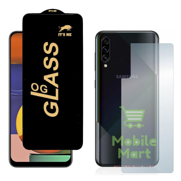 Samsung A50s Combo: OG Glass Screen Protector + Carbon Back Skin - Image 2