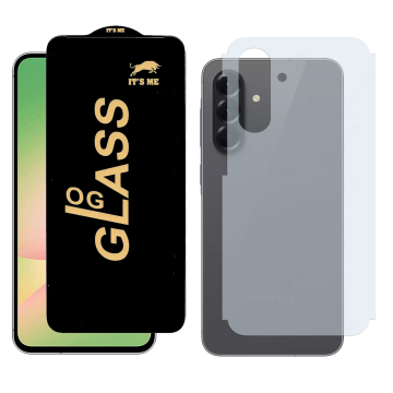 Samsung A56 Combo: OG Glass Screen Protector + Carbon Back Skin - Image 2