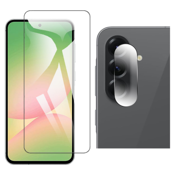 Samsung A56 Glass Protector Polish Screen Tempered + Back Rear Camera 9H Gorilla Flexible Protectior For Galaxy - Image 2