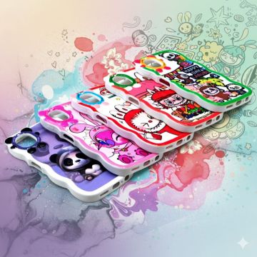 Samsung Galaxy A04 Wave Style Cartoon Printed Mobile Cover - Image 2