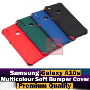 Samsung Galaxy A10s Multicolour Soft Plain Bumper Cover - Image 2