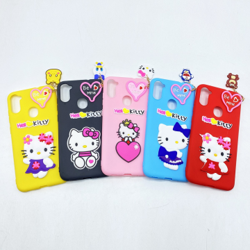 Samsung Galaxy A11 Back Cover Hello Kitty Mickey Mouse Braslate Chain Soft Girls Case Cover For Samsung Galaxy A11 - Image 2