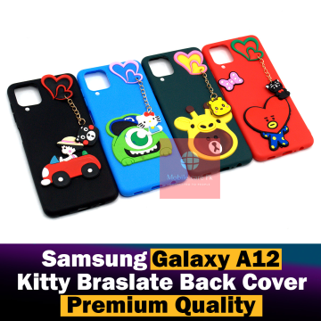 Samsung Galaxy A12 Hello Kitty Braslate Chain Soft Mobile Cover - Image 2