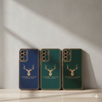 Samsung Galaxy A14 Soft Multi Golden Border Camera Protection Cover - Image 2