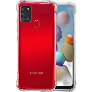 Samsung Galaxy A21s Transparent Anti Shock Soft Crystal Clear Case - Image 2