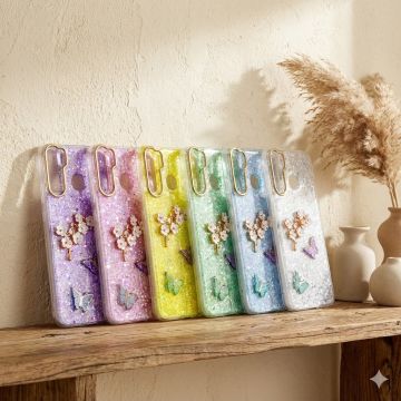 Samsung Galaxy A30 Butterfly Glitter Fancy Case