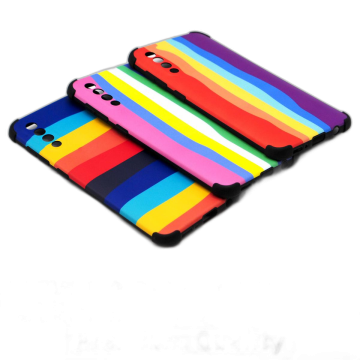 Samsung Galaxy A30s Rainbow Printed Bumper Camera Protection Cover - Image 2