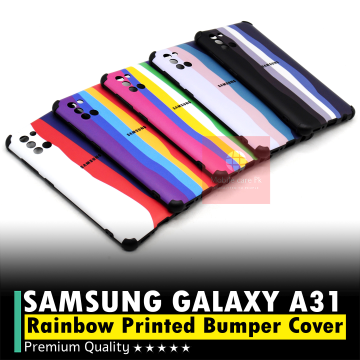 Samsung Galaxy A31 Rainbow Bumper Camera Protection Cover - Image 2