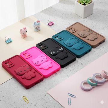 Samsung Galaxy A31 Soft Mirror Kitty Mobile Cover - Image 2