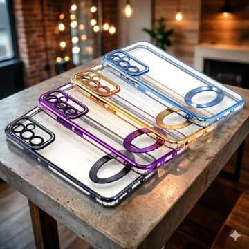 Samsung Galaxy A34 5G Soft Multi Chrome Border Camera Protection Cover - Image 2