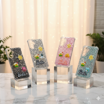 Samsung Galaxy A36 Barbie Fancy Glitter Girls Back Cover Multi Colour Case Stylish Protection - Image 2