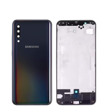 Samsung Galaxy A50 Housing Middle Frame With Side Button and Camera Lens Complete Body Casing Replacement For Galaxy A50 - Black - Image 2
