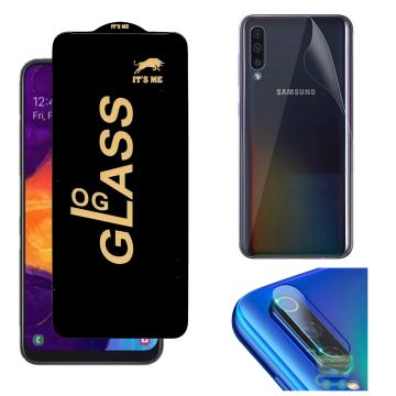 Samsung Galaxy A50 Protection Kit: OG Glass + Clear Back Camera Lens - Image 2