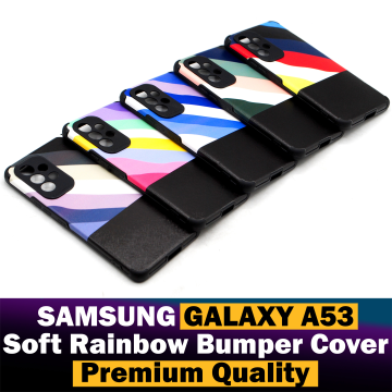 Samsung Galaxy A53 Rainbow Bumper Camera Protection Cover - Image 2