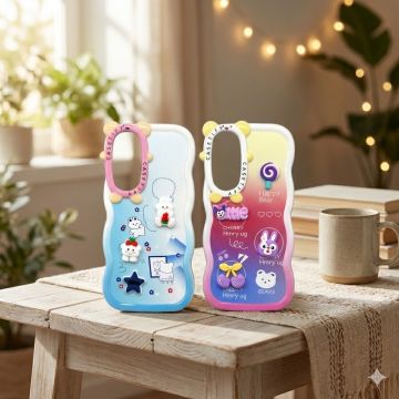 Samsung Galaxy A55 Fancy Doll Design Wave Style Cover Case - Image 2