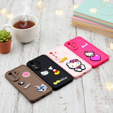 Samsung Galaxy A56 Multicolour Soft Kitty Mobile Cover - Image 2