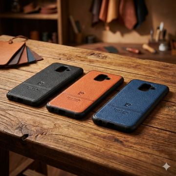 Samsung Galaxy A6 Soft Leather Case Multicolour Mobile Cover - Image 2