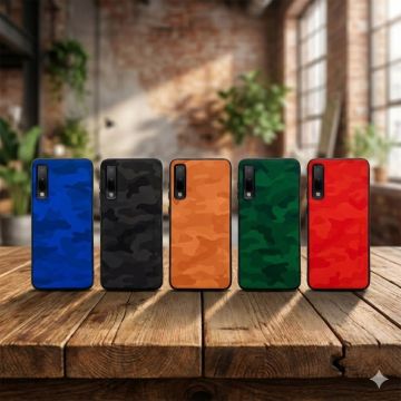 Samsung Galaxy A7 2018 Back Cover Multicolour Soft Case For Samsung A7 2018 - Leather - Image 2