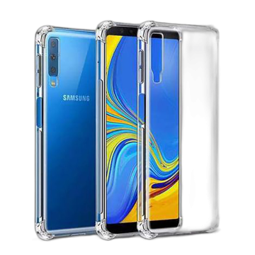 Samsung Galaxy A7 2018 Transparent Crystal Clear Soft Mobile Cover - Image 2