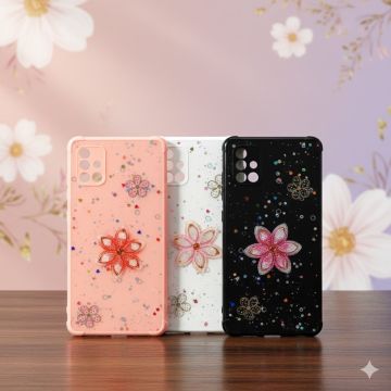 Samsung Galaxy A71 Glitter Style Back Cover