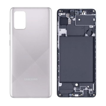 Samsung Galaxy A71 Rear Complete Body Casing Housing Replacement For Samsung Galaxy A71 - Silver - Image 2