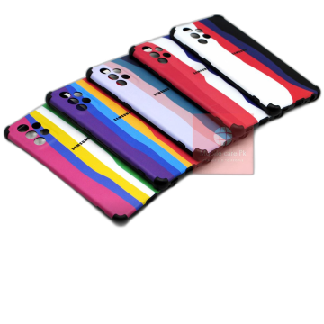 Samsung Galaxy A72 Rainbow Bumper Camera Protection Cover - Image 2