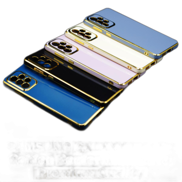 Samsung Galaxy A73 5G Multi Golden Border Camera Protection Cover