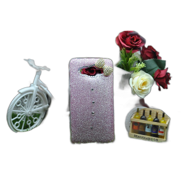 Samsung Galaxy Grand Prime Plus Pink Shinny Glitter Luxury Mobile Cover