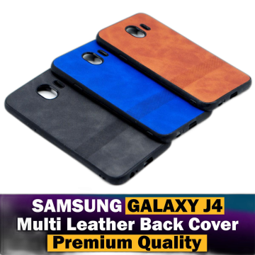 Samsung Galaxy J4 2018 Leather Style Soft Mobile Cover - Image 2