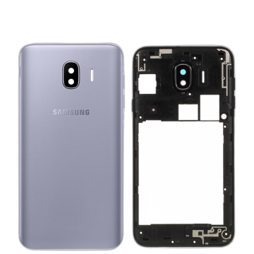 Samsung Galaxy J4 Housing Middle Frame With Side Button and Camera Lens Complete Body Casing Replacement For Galaxy J4 - Purple - Image 2