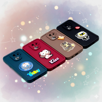 Samsung Galaxy J8 Soft Kitty Blinking Lights Mobile Cover