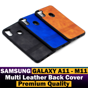 Samsung Galaxy M11 Soft Leather Back Cover - Image 2