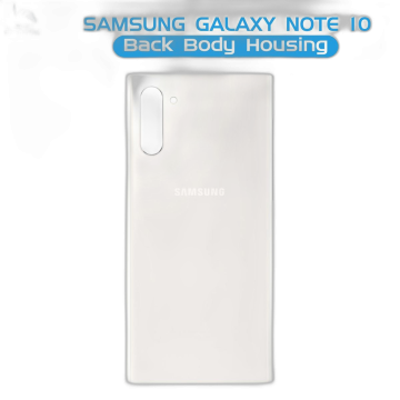Samsung Galaxy Note 10 Rear Back Body Casing Housing Replacement Battery Back Door For Samsung Note 10 - White - Image 2
