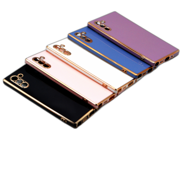 Samsung Galaxy Note 10 Soft Multi Golden Border Camera Protection Cover