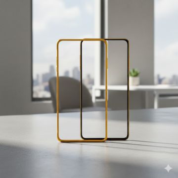 Samsung Galaxy Note 4 Sides Border Metal Ring Mobile Cover