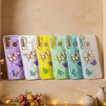 Samsung Galaxy Note 8 Butterfly Glitter Fancy Mobile Cover