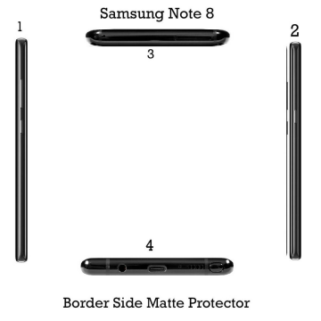 Samsung Galaxy Note 8 Side Protection Side Matte Sctrach Proof For Samsung Galaxy Note 8 - Image 2