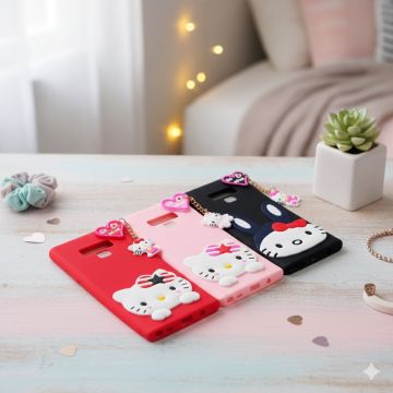 Samsung Galaxy Note 9 Hello Kitty Braslate Chain Soft Case - Image 2