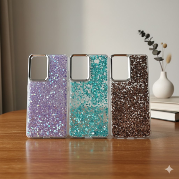 Samsung Galaxy S21 Ultra Glitter Butterfly Stone Cover - Image 2