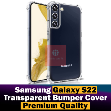 Samsung Galaxy S22 Crystal Clear Transparent Soft TPU Case With Extra Bumper Anti Shock - Image 2